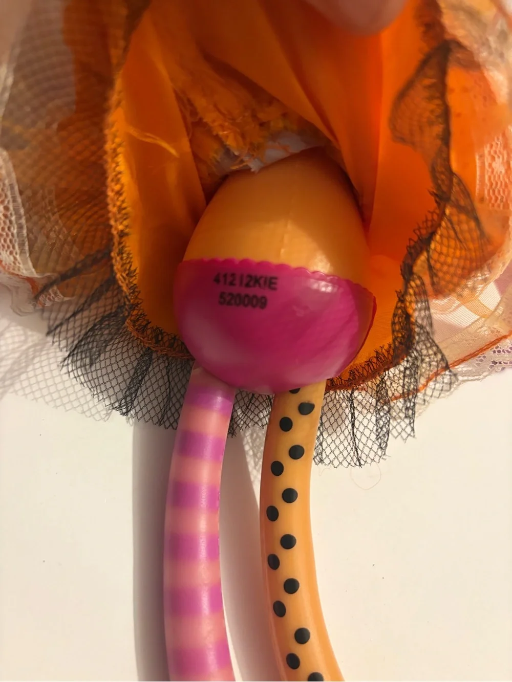 Kids' Pink and Orange Princess Rag Doll - Playtime Toy